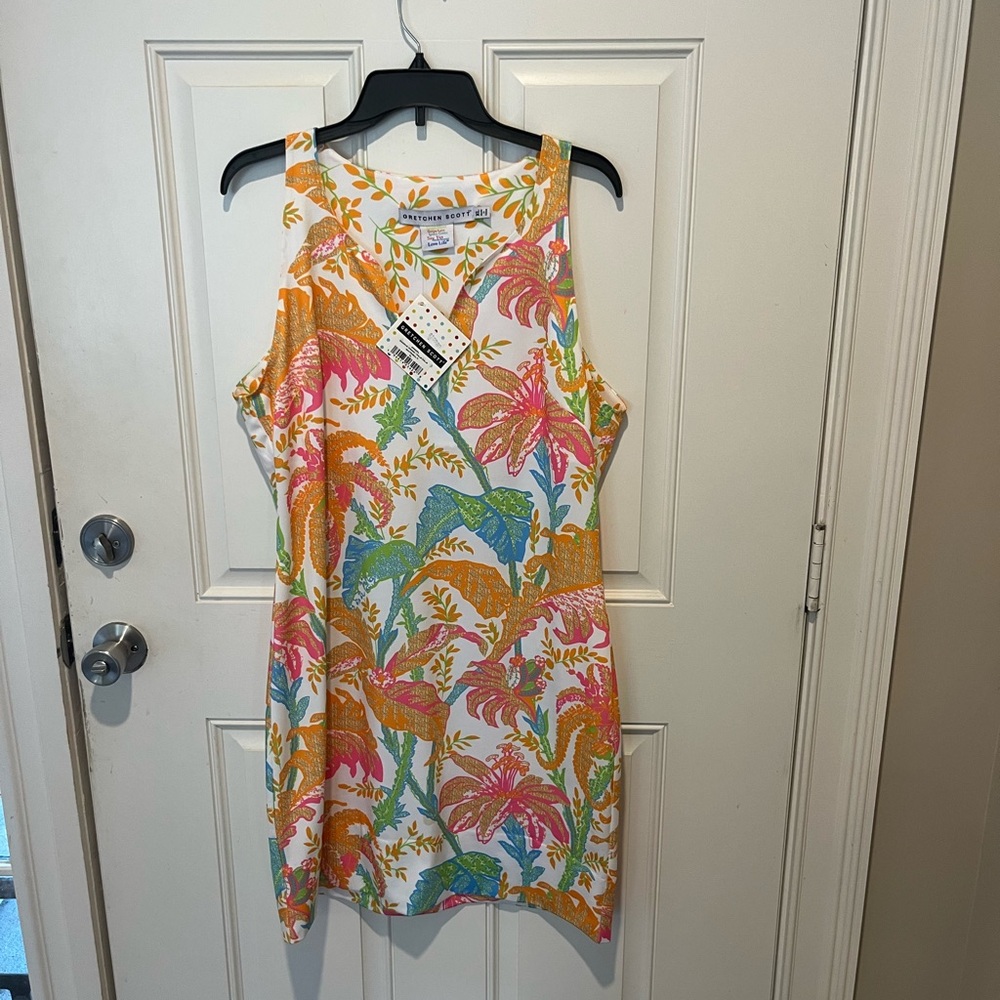 Gretchen Scott Swerve Dress- Palm- Palm